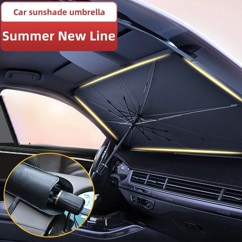 Cross-border wholesale car telescopic sunshade sun shade sun shield heat insulation sunshade car windshield