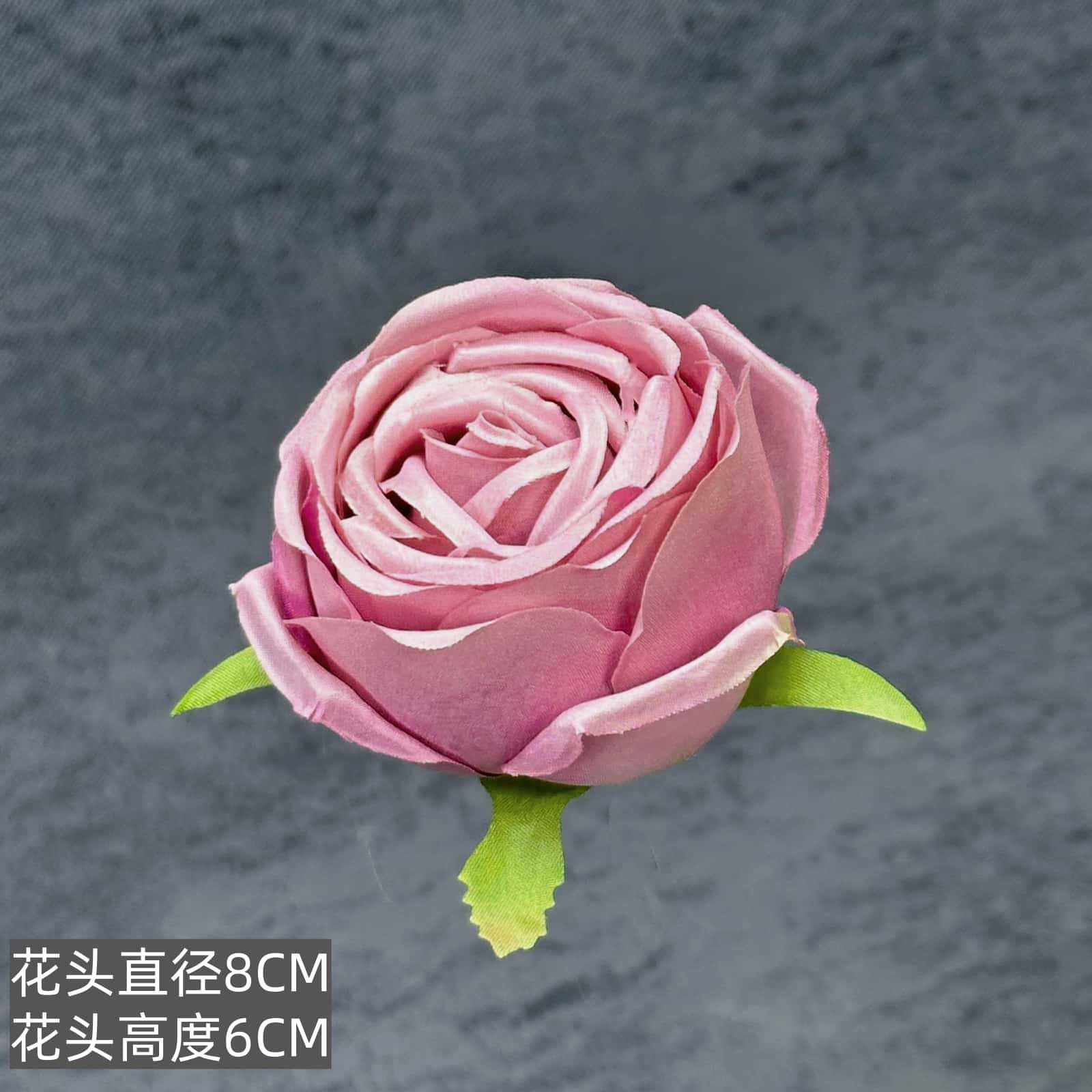 Franela artificial flor Rosa cabeza ramillete rojo boda flor pared tiro apoyos flor artificial arco flor artificial al por mayor