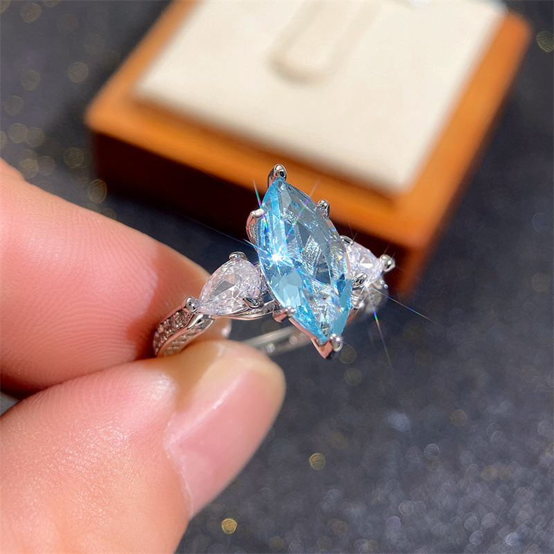 1 Piece Quantity Elegant Glam Luxurious Geometric Copper Inlay Zircon Women's Rings