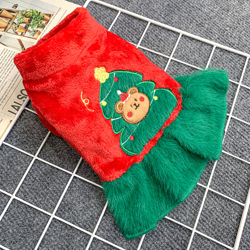 160g Weight Pet Clothing Type Of Pet Supplies 1 Piece Quantity Holiday, Daily, Festival Occasion Polyester Material Christmas Festival Elk Pattern Winter Season Cute Style Cute Polyester Christmas Elk Pet Clothing 8