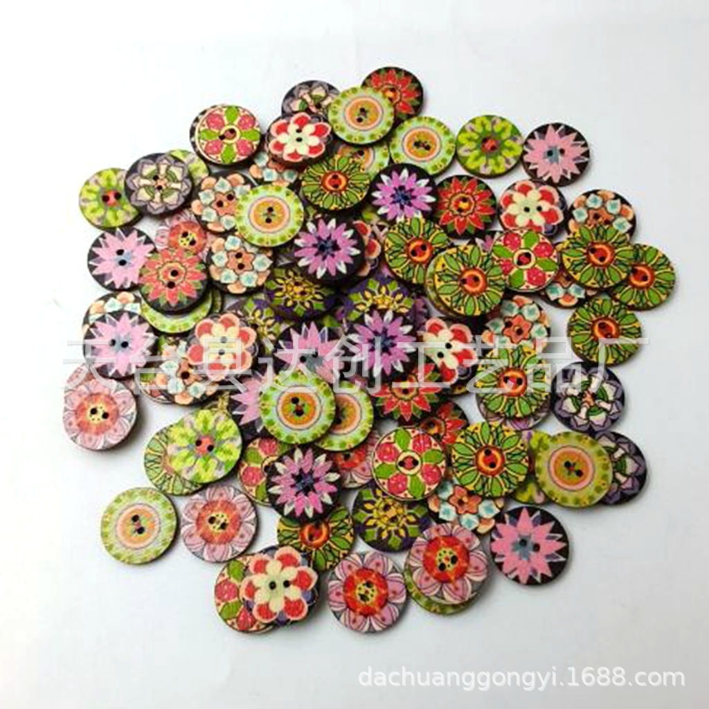 Color mezclado 16*15mm * redondo * pintura