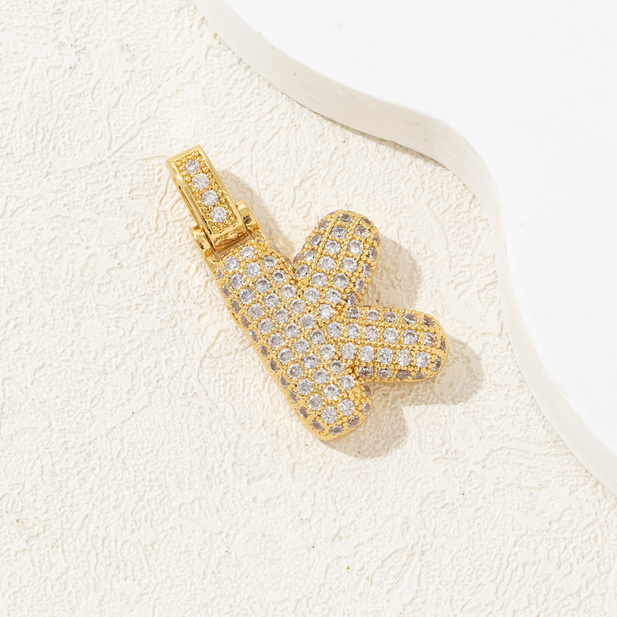 1 Piece Copper Letter Polished Pendant display picture 14