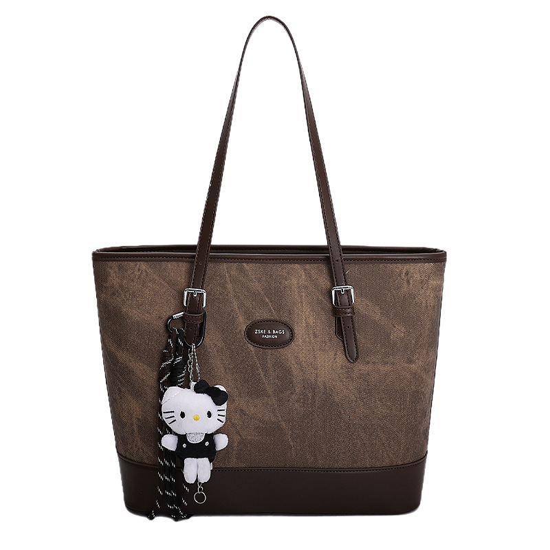 2025 invierno nuevo retro nicho Volkswagen bolso de mano de gran capacidad bolso de hombro de viaje de mujer bolso de brazo de moda versátil bolso de brazo