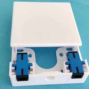 Wholesale 86-type dual-port optical fiber single-port limited TV desktop box multifunctional optical fiber panel distribution box empty rack