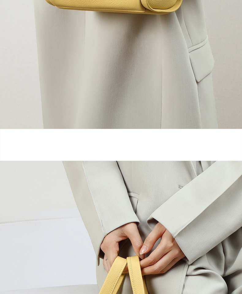 Women’s Bags this year's popular new style versatile bucket bag, niche designer genuine leather hand held vegetable basket_voghion.com