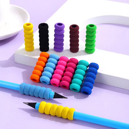 Pen cover pen holder creative color sponge finger protection pencil cover primary school student pen holder children's writing finger protection pen cover