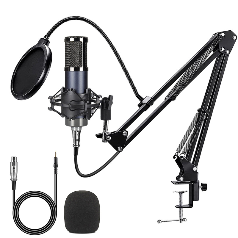 Cross-Border F998 Microphone Microphone F11 Mobile Phone English Sound Card Computer USB Podcast Equipment Live Broadcast Set