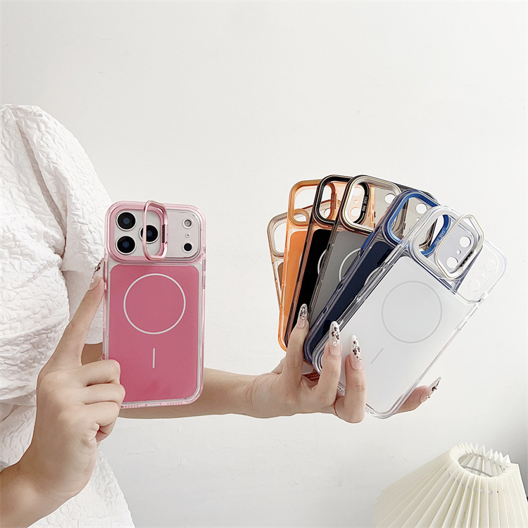 Suitable for Apple Iphone16Promax Acrylic + Tpu Two-In-One Mobile Phone Case with Hardware Camera Holder Suitable for Apple Iphone16Promax Acrylic + Tpu Two-In-One Mobile Phone Case with Hardware Camera Holder