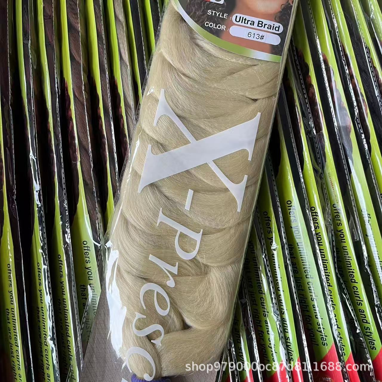 Xpression Braids Hair fibra química Jacque gran trenza 165g trenza africana extensión de cabello sucio falso encontrado