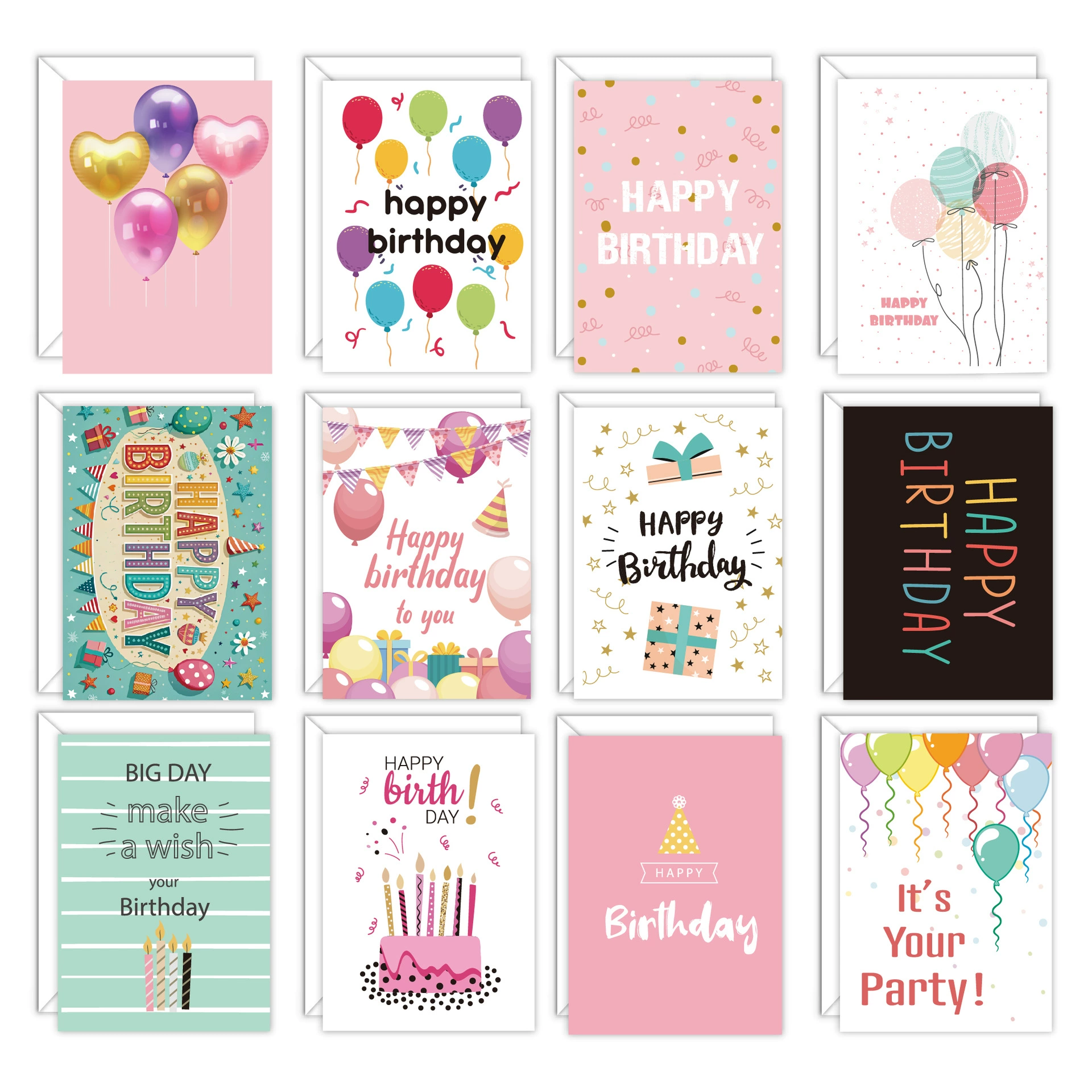 Свободная открытка-поздравление для трансграничной отправки,  сделанная вручную,  сложенная, с конвертом.