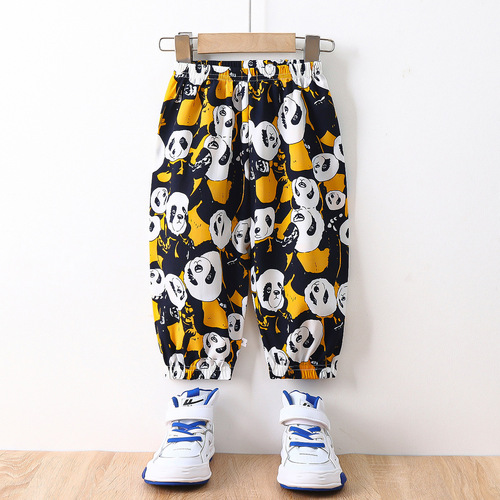Children's Summer Mosquito-Proof Pants, Thin Baby Casual Pants for Boys and Girls, Korean Version, Outerwear Lantern Pants