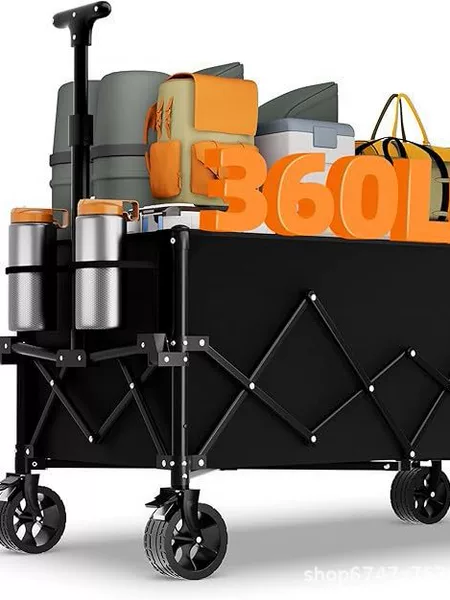 Outdoor Camping Cart, Folding Leisure Cart, Camp Cart, Picnic Handcart, Street Vendor Cart, Cross-Border Supplies