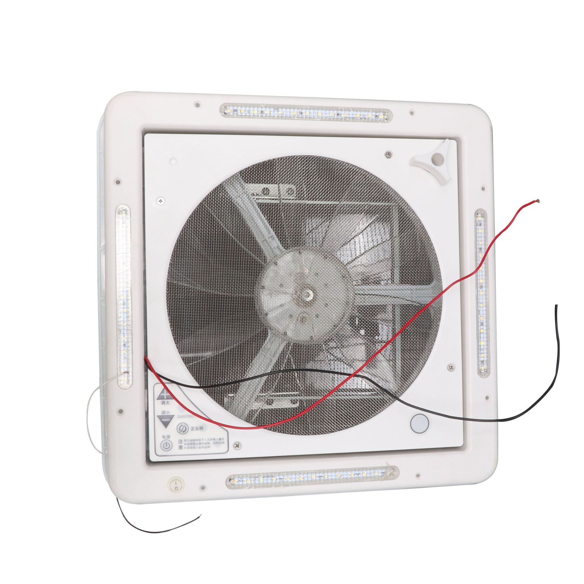 340*340mm con luz tragaluz ventilador de escape RV partes de modificación de arriba RV ventilador