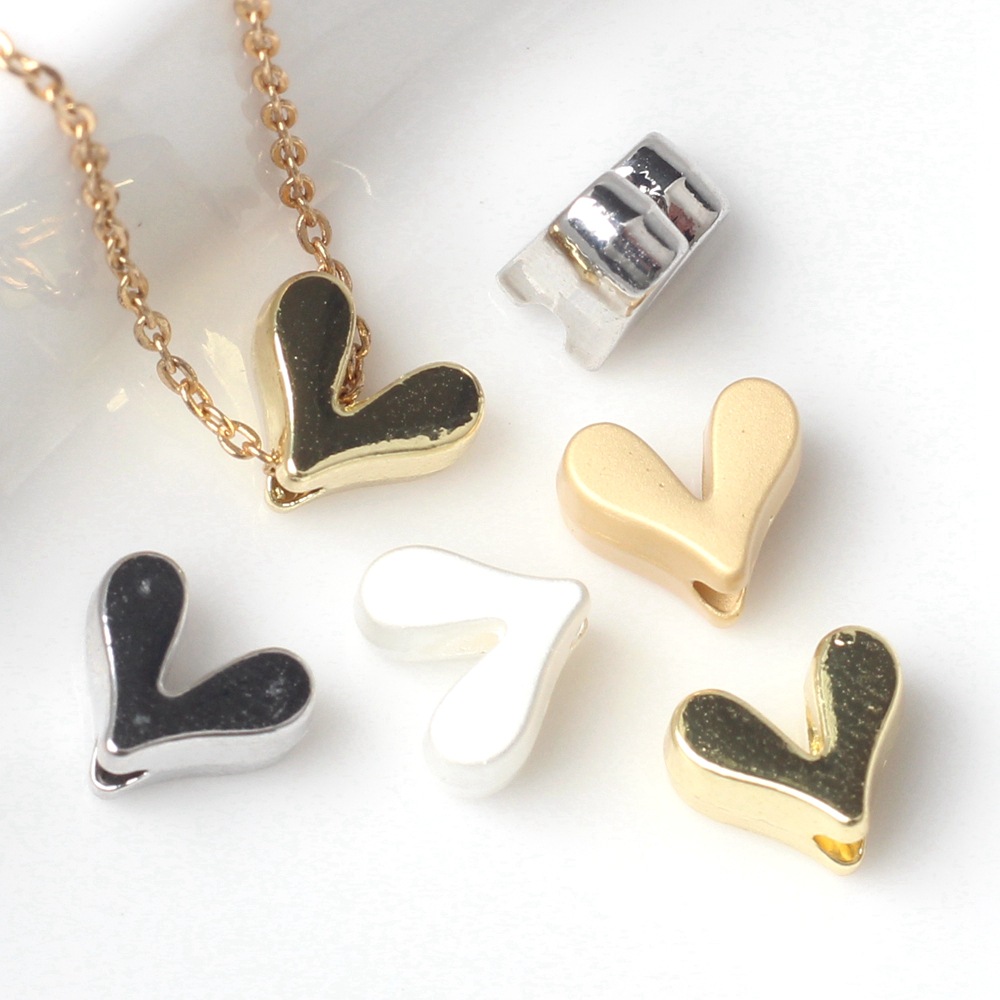 20 PCS/Package Alloy Heart Shape Beads display picture 8