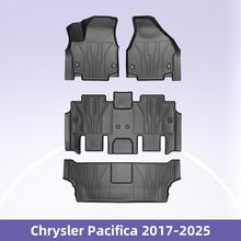 适用于Chrysler Pacifica 2017-2025 3D TPE全天候材质汽车脚垫