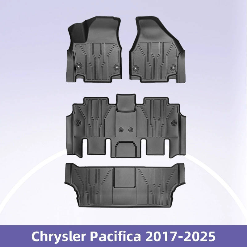 Подходит для Chrysler Pacifica 2017-2025 3D TPE всепогодный материал автомобильные ножные коврики