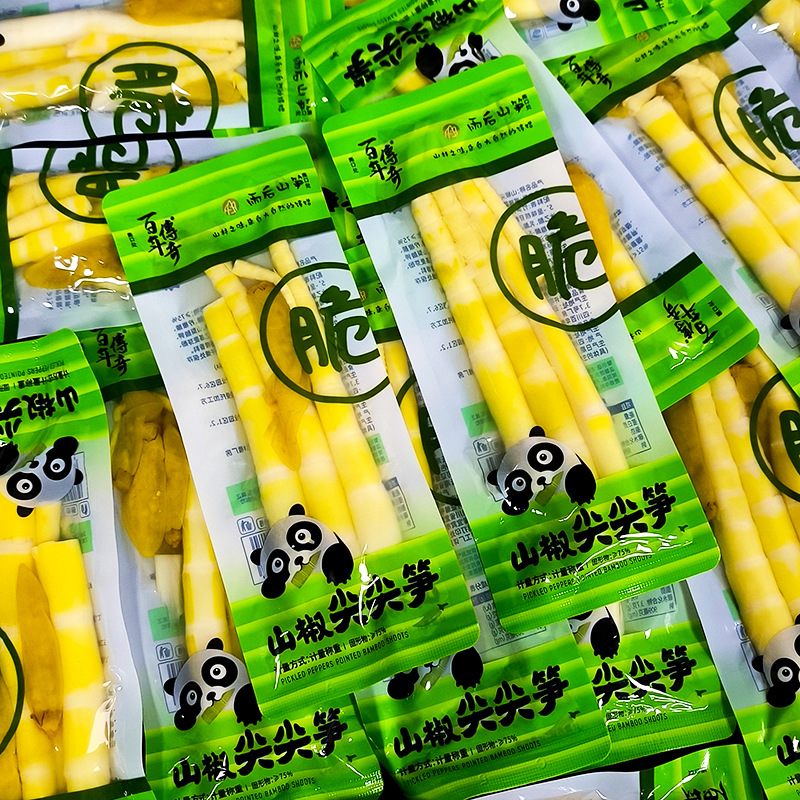 百年传奇山椒味笋尖脆笋开袋即食笋条笋尖竹笋小包装休闲零食小吃