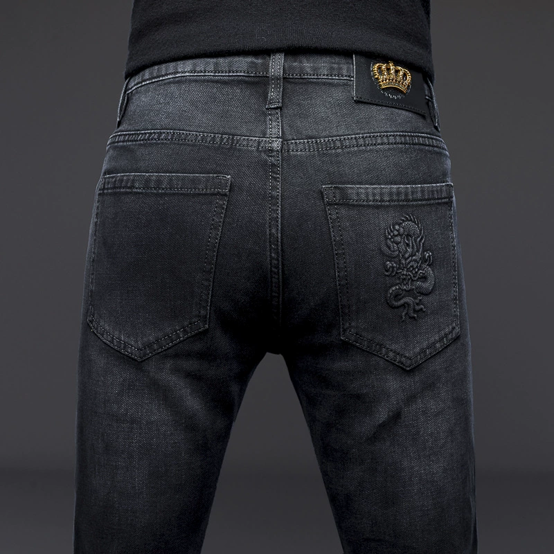 Весенние джинсы, модные штаны, 2023 год, корейский стиль, slim fit