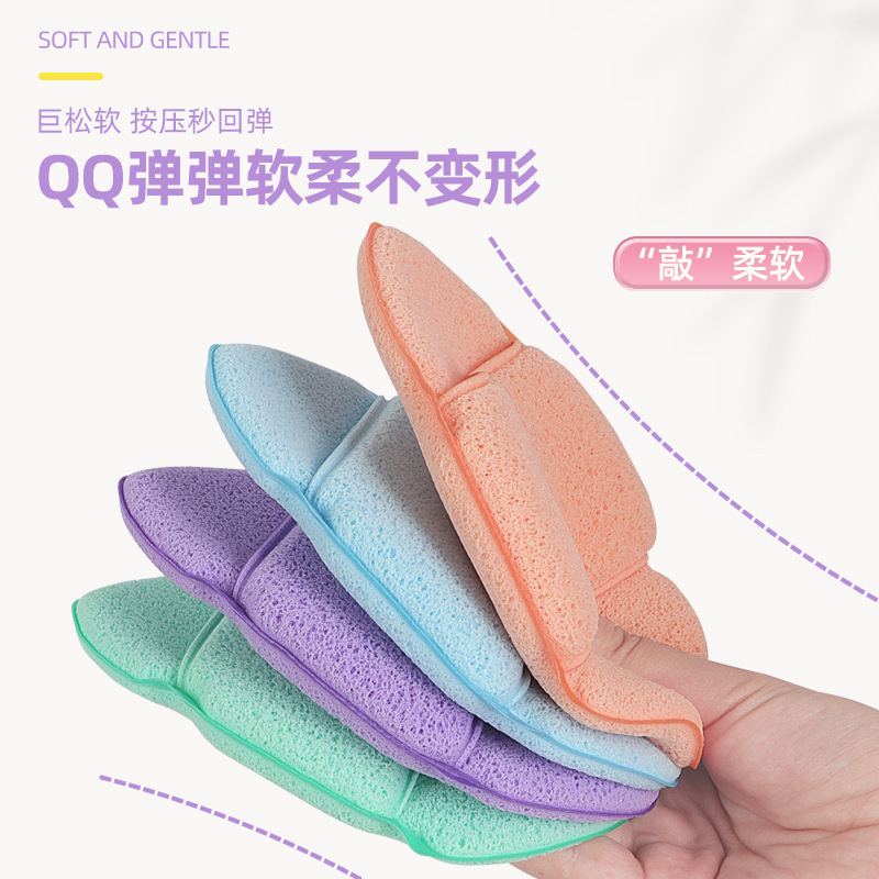手套洗脸扑加大加厚海绵洁面扑深层清洁擦脸美容院搓脸泥柔软亲肤|undefined
