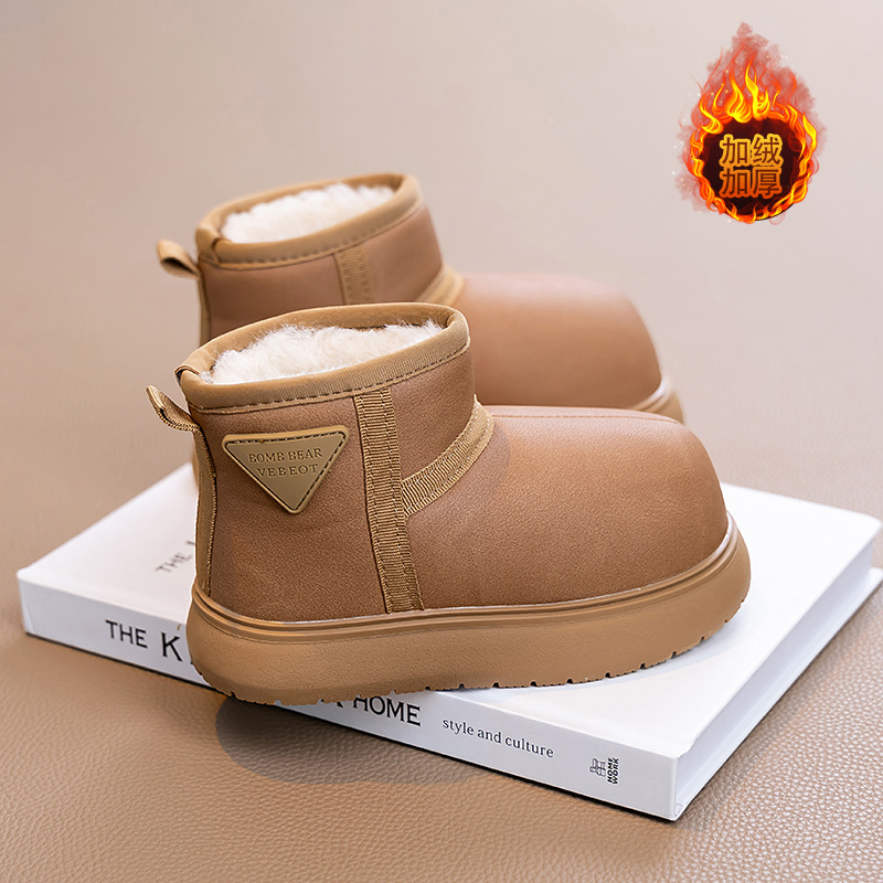 Botas de nieve para niños en invierno 2025 nuevas niñas con zapatos de algodón gruesos, botas cortas para niños, botas de algodón para niños image 4