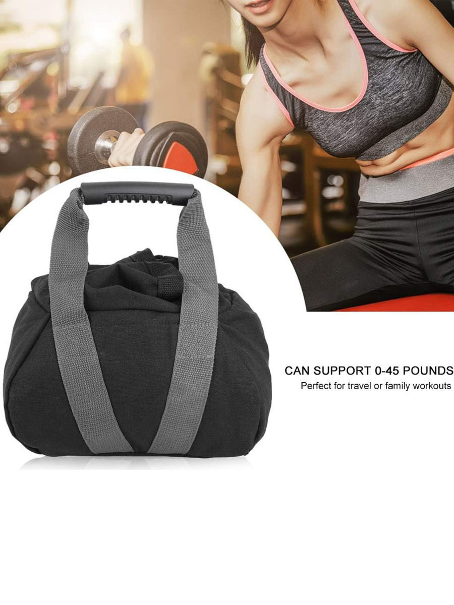 Saco de arena para fitness de brazos, levantamiento de pesas, yoga, entrenamiento físico, prensa de piernas, fuerza de brazos, saco de arena suave para fitness en casa