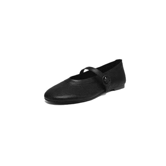 Vento suave francés con cabeza redonda, zapatos de mujer, primavera de 2026, nuevos zapatos de solos planos superficiales