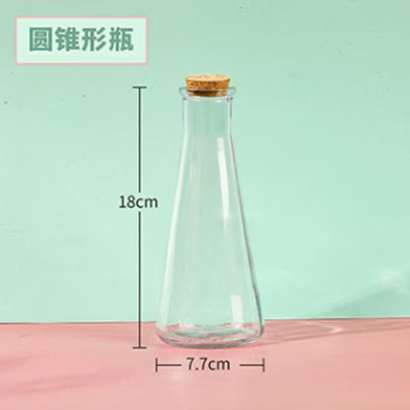 Fábrica al por mayor tapones DIY creativos botellas de vidrio transparente botellas flotantes botellas de mar de la suerte image 16