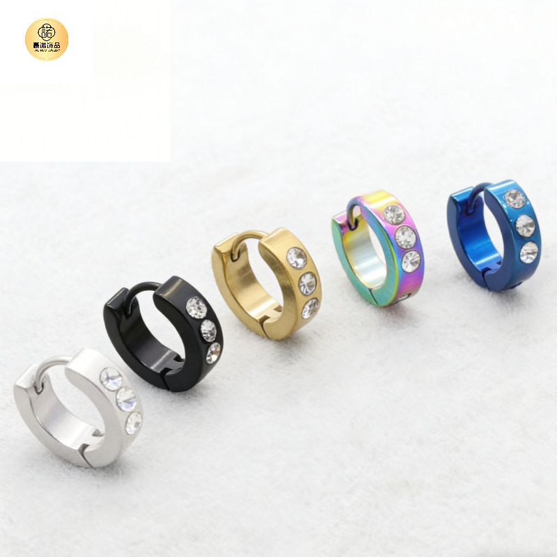 European and American Fashion Stainless Steel Earrings, Niche High-End Earrings, Stainless Steel Ear Clips, Versatile Accessories Wholesale