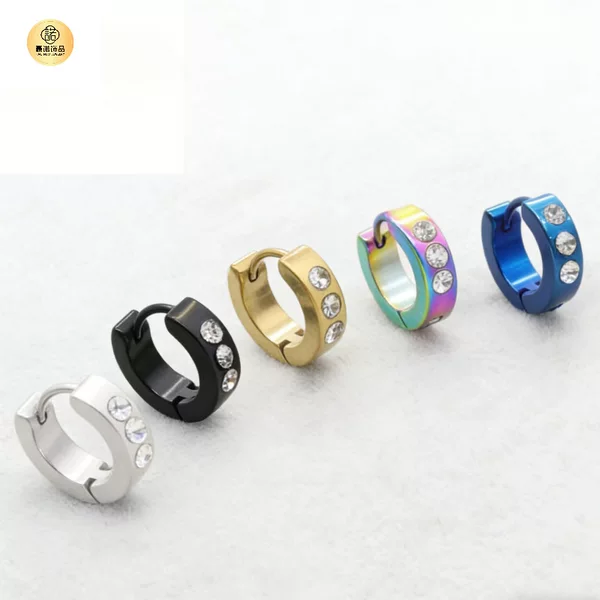 European and American Fashion Stainless Steel Earrings, Niche High-End Earrings, Stainless Steel Ear Clips, Versatile Accessories Wholesale