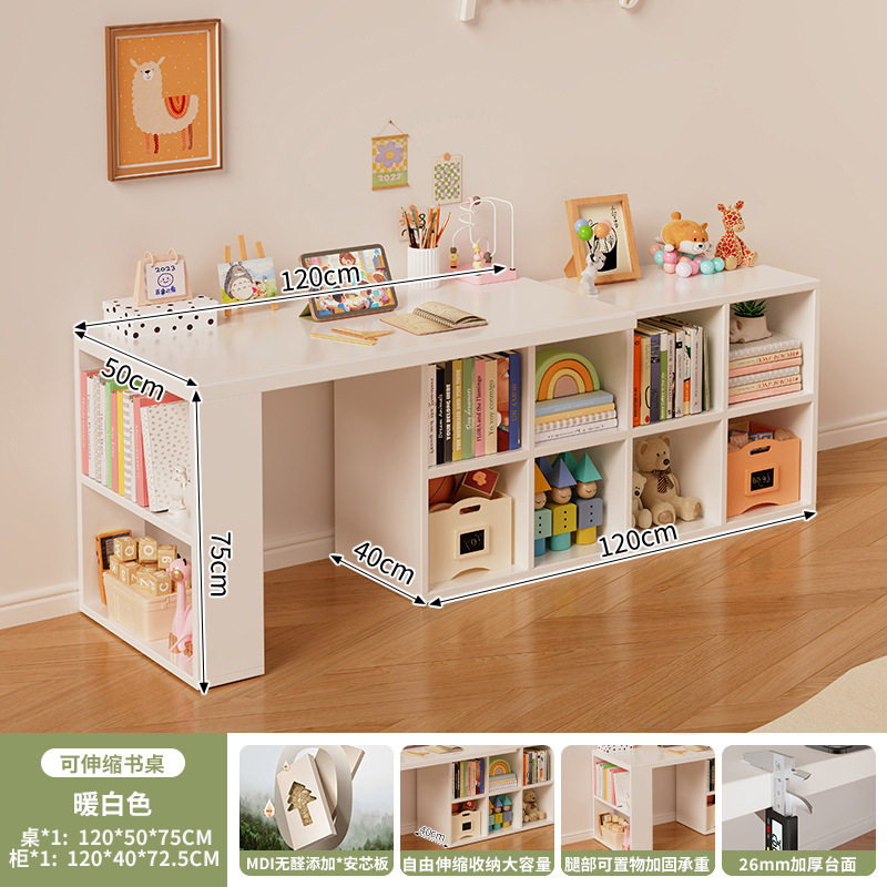 Escritorio de madera maciza para niños