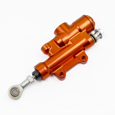 Off-Road Motorcycle Cnc Rear Disc Brake Master Cylinder Suitable for Ktm Xcf Sx Husqvarna Fc Fx Fe (Motorcycle Safety Supplies) - orange-cnc-rear-brake-pump