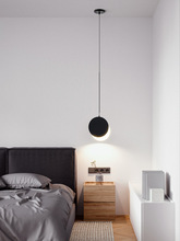 极简卧室床头小吊灯北欧现代简约创意个性客厅背景墙轻奢吊线灯