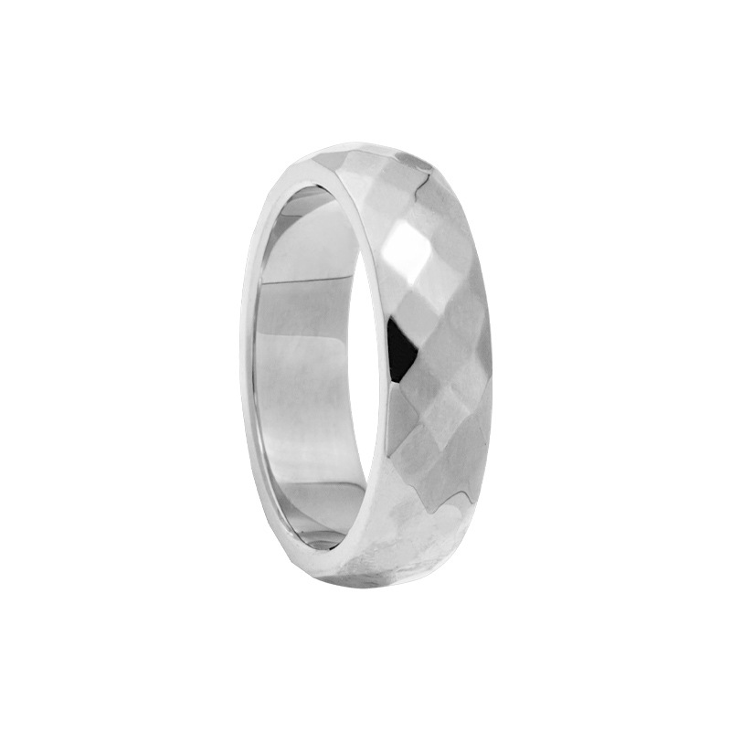 Daily Occasion Titanium Steel Material Simple Style Geometric Solid Color Titanium Steel Plating Gold Plated Unisex Rings