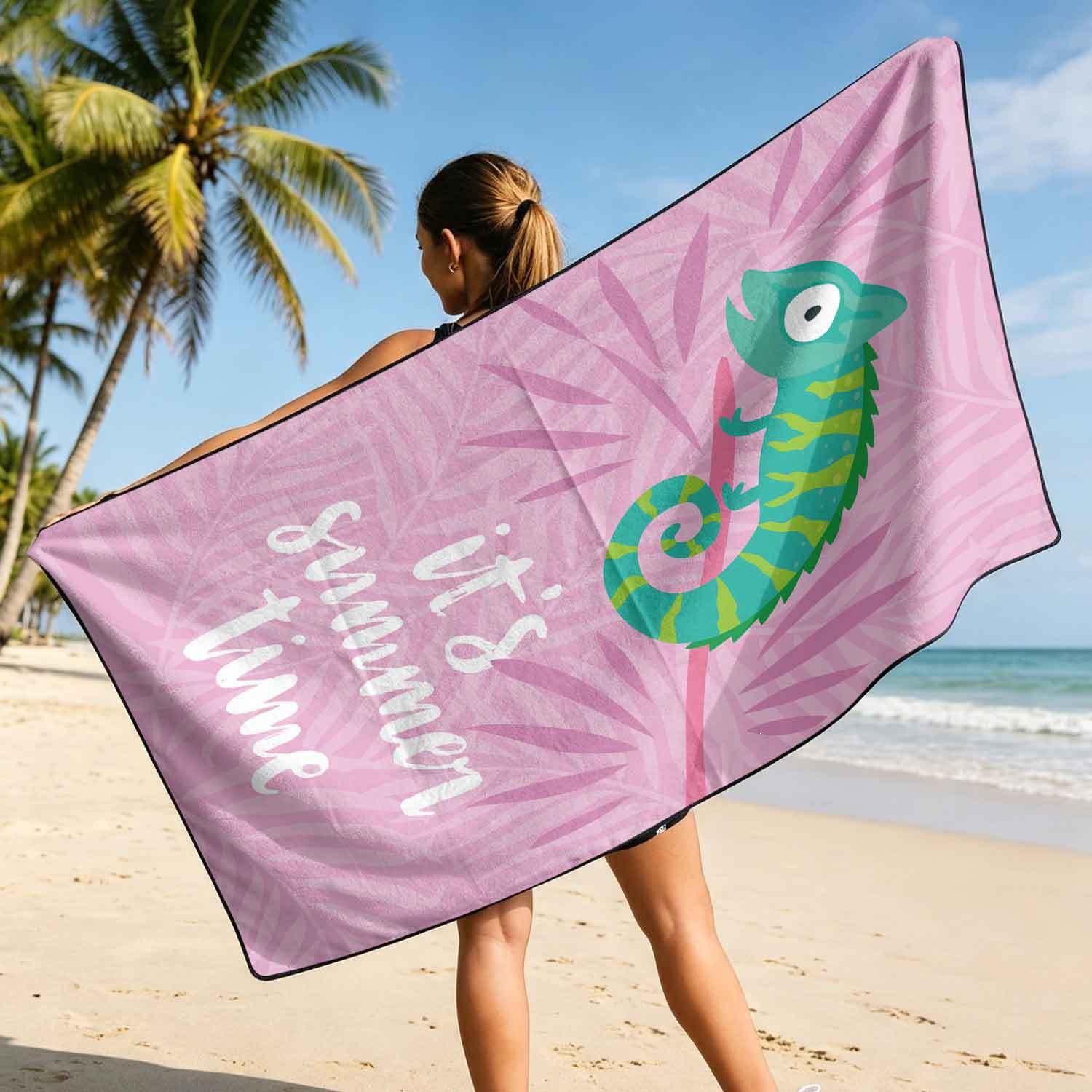 Summer bath towel and car seat cover 2-in-1, ultra-fine fiber outdoor beach and car dual-use universal seat cushion