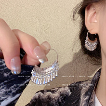 冷淡风水滴流苏耳环女小众独特耳饰轻奢高级感气质大气夸张耳坠潮