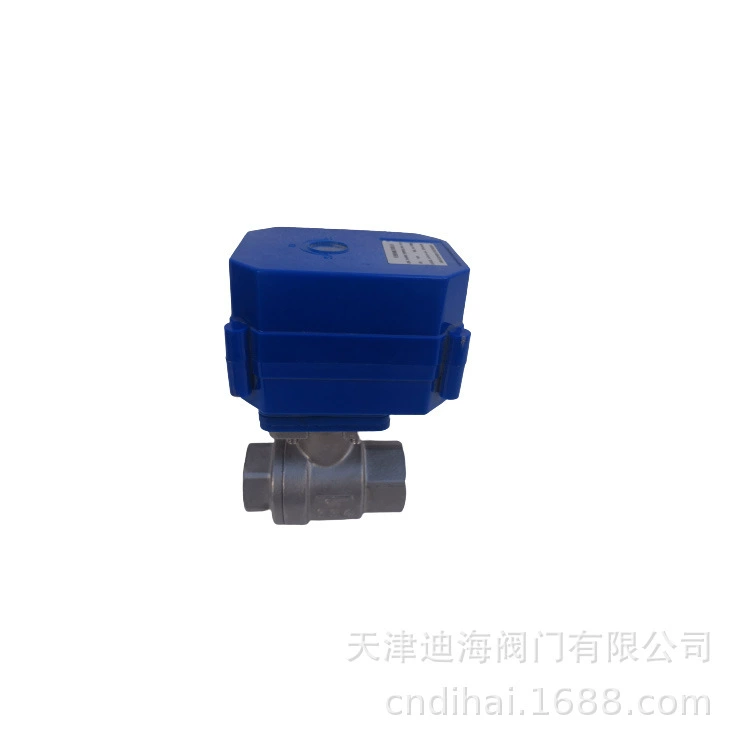 DN15 4 минуты 6 минут DN20 из нержавеющей стали миниатюрный электрический шаровой клапан с двумя линиями вверх ногами положительный и отрицательный контроль 12-24V шаровой клапан