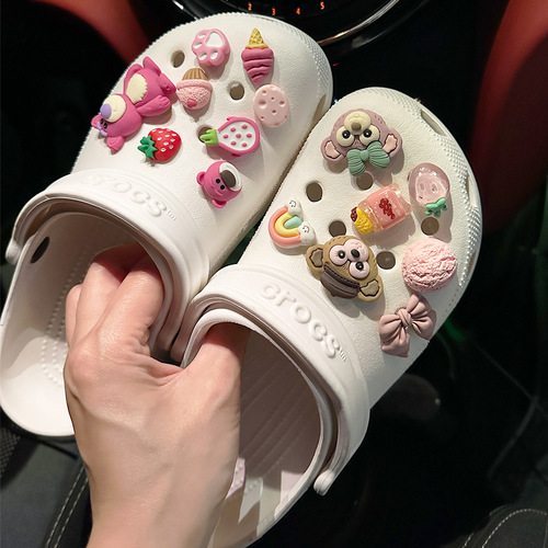 Strawberry Bear and Duffy Bear Cave Shoes Accessories Shoe Flower Cross Decorative Buckle Accessories Shoe Buckle