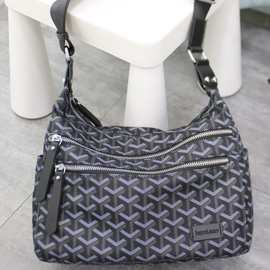 狗牙女包单肩布配背女包女大容量包包多隔层皮包斜跨包尼龙现货