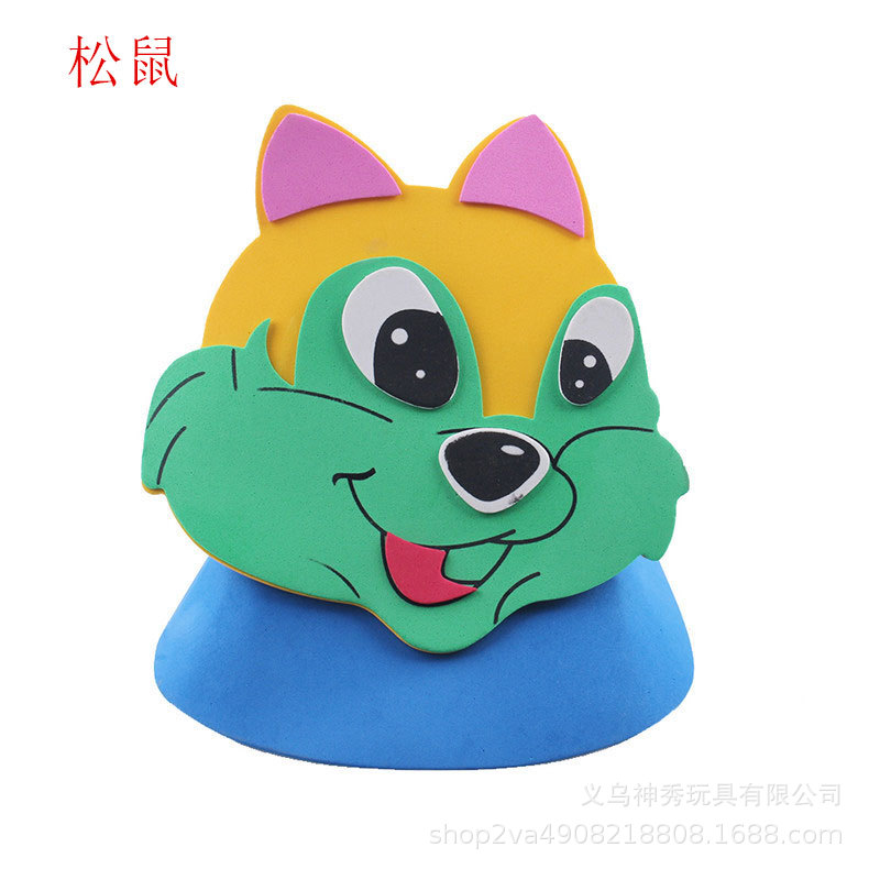 Día del niño Eva sombrero para el sol actividades entre padres e hijos dibujos animados animal tocado doce tocado del zodiaco