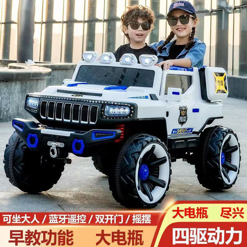 Vehículo eléctrico todoterreno para niños auto-conducción de control remoto coche eléctrico sentado tanque 500 cochecito eléctrico para bebés