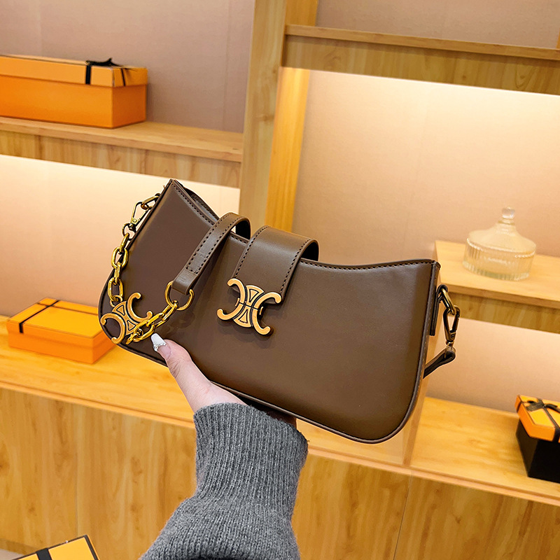 Retro underarm bag for leisure, shoulder bag, bag strap, winter one-shoulder bag