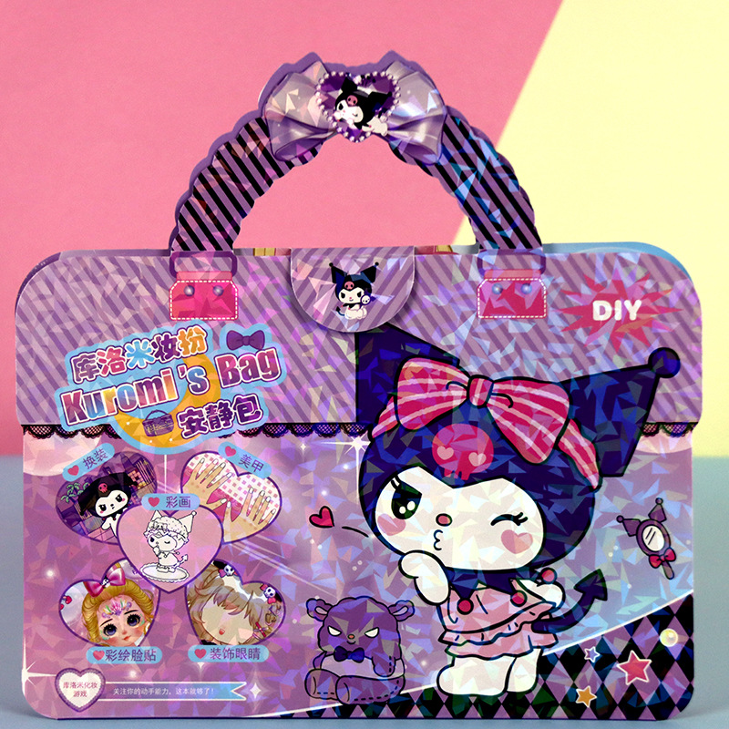 Pegatinas de dibujos animados para niños Conjunto de chicas lindas Pintura Vestir para colorear Belleza Hecho a mano Paquete de regalo de libro tranquilo de bricolaje