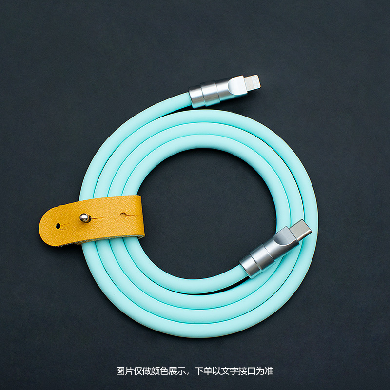 Cable de datos de silicona súper suave para hardware de cobre puro de 240W para Apple iPhone16PM de carga rápida, Android, etc.