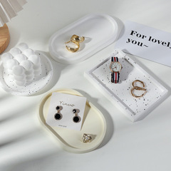 Ins photography props jewelry storage tray photography pose necklace ring earring tray decoration display table