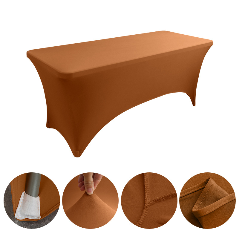 Mantel elástico cuadrado negro — decoración para restaurante, boda u hotel, grueso y de color sólido, venta al por mayor