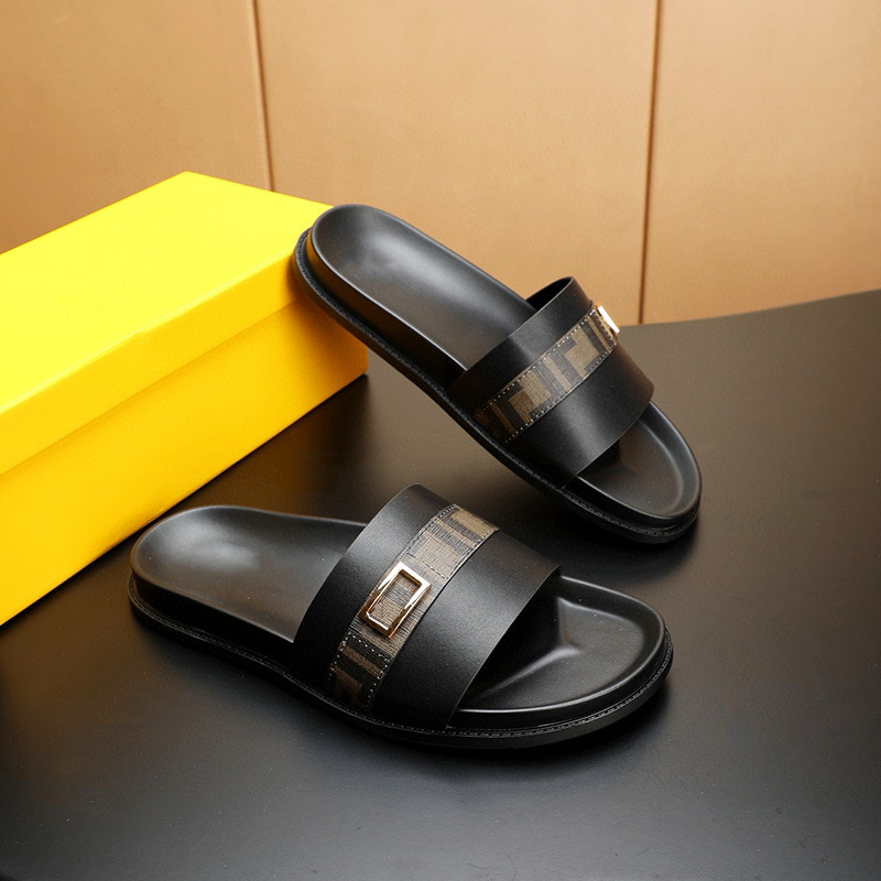 Sandalias de Vestir para Hombre de Piel de Vaca, Suela de Caucho, Antideslizante, Aumento de Altura, para Verano image 7