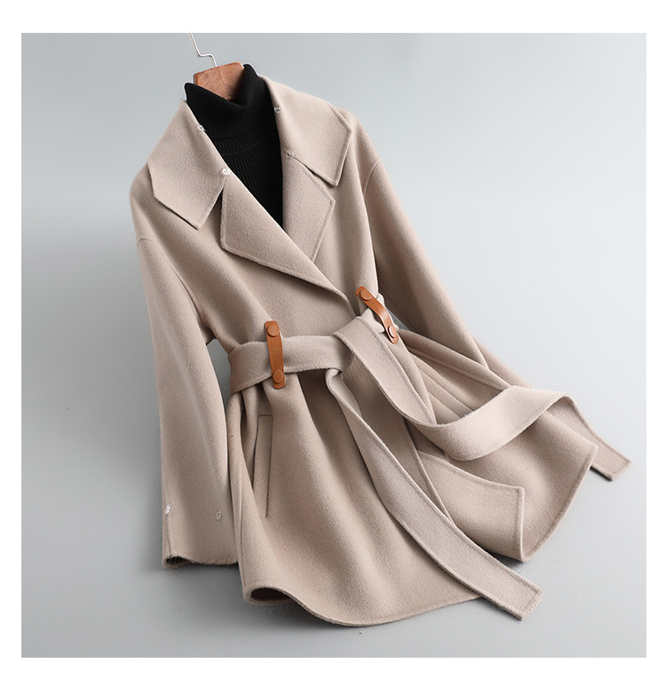 Women's Clothing Autumn And Winter New Style Fox Fur Collar Gao Rui Double Faced Cashmere Coat Women's Medium And Long Wool Double Faced Wool Coat_voghion.com