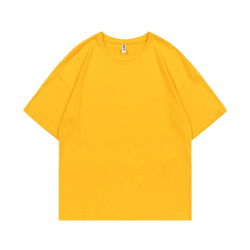 Marca de moda de algodón de manga corta camiseta de cuello redondo ropa de clase camisa cultural camisa publicitaria ropa de trabajo ropa de trabajo impresión personalizada patrón de logotipo