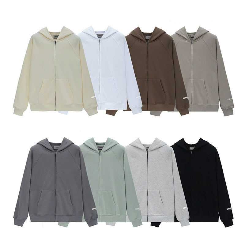 Трансграничный модный бренд FOG двойная линия ESSENTIALS буквы из прессованной резины кардиган свитер с капюшоном мужское и Женское пальто BF High Street