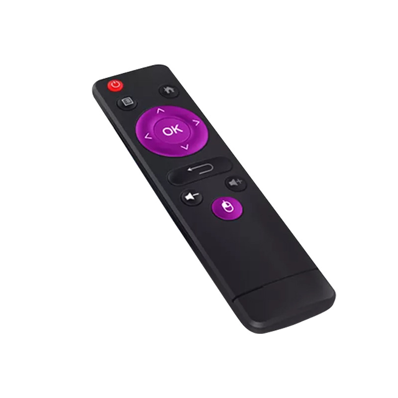 Comercio exterior transfronterizo caliente h96max Android red Set-Top Box especial púrpura Universal TV caja de control remoto